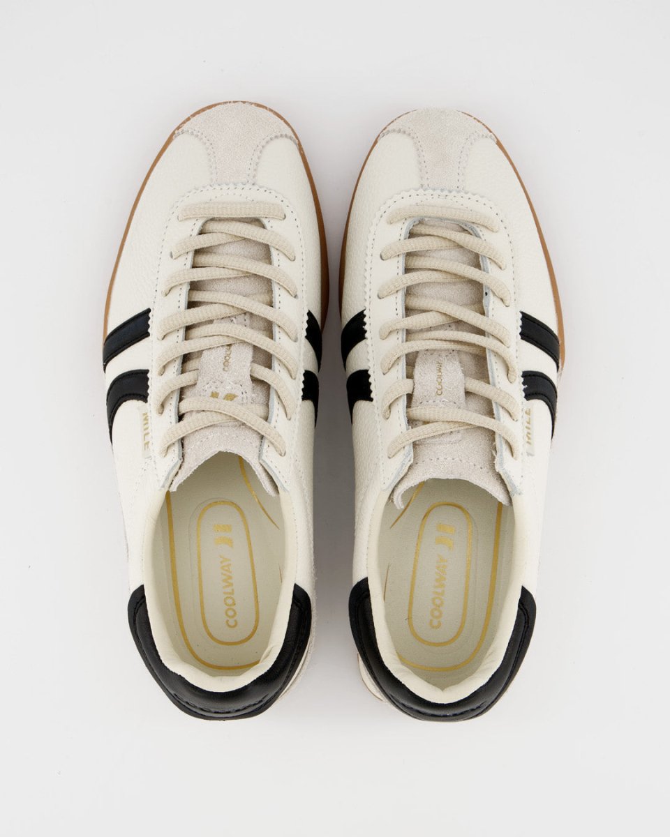 Mile White Leather