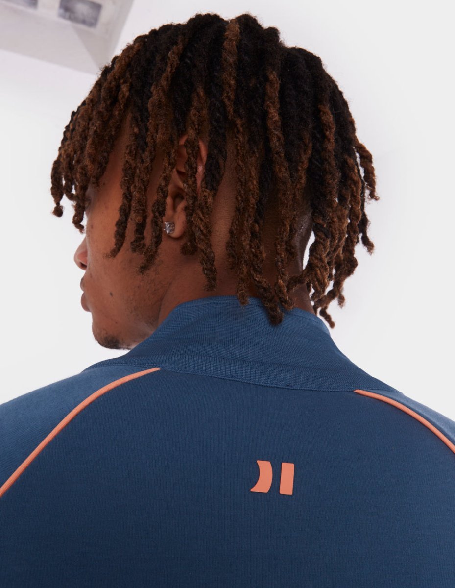Indigo Blue Track-jacket