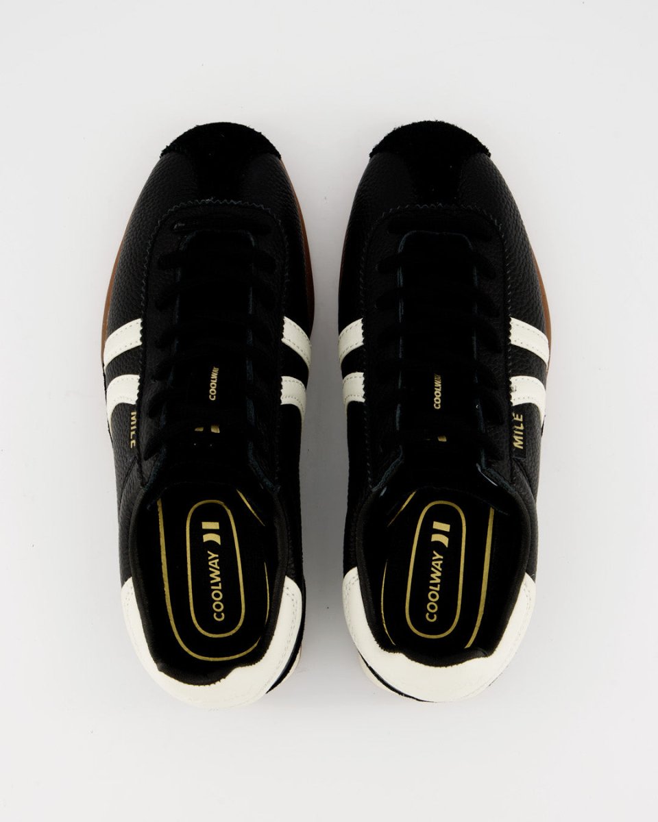 Mile Black Leather
